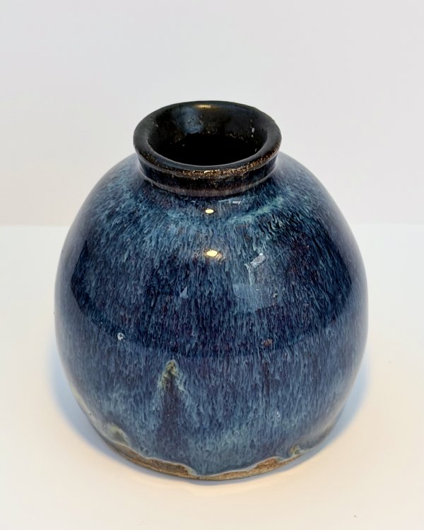 Indigo Bottle Vase